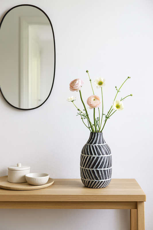 Modern vase - Black & White